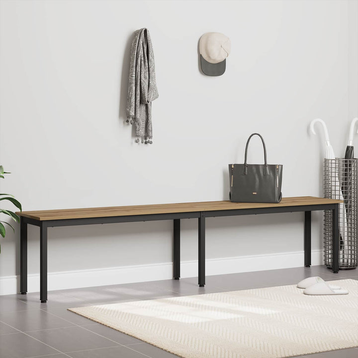 bænk Artisan-eg 200 x 35 x 45 cm Konstrueret træ