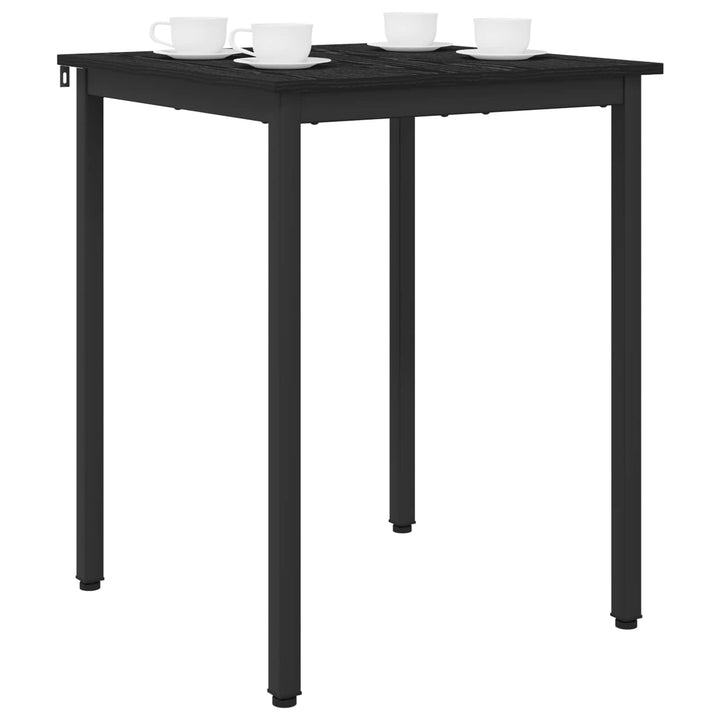 Spiseborde 60 x 60 x 75 cm Konstrueret træ Sort eg Firkantet