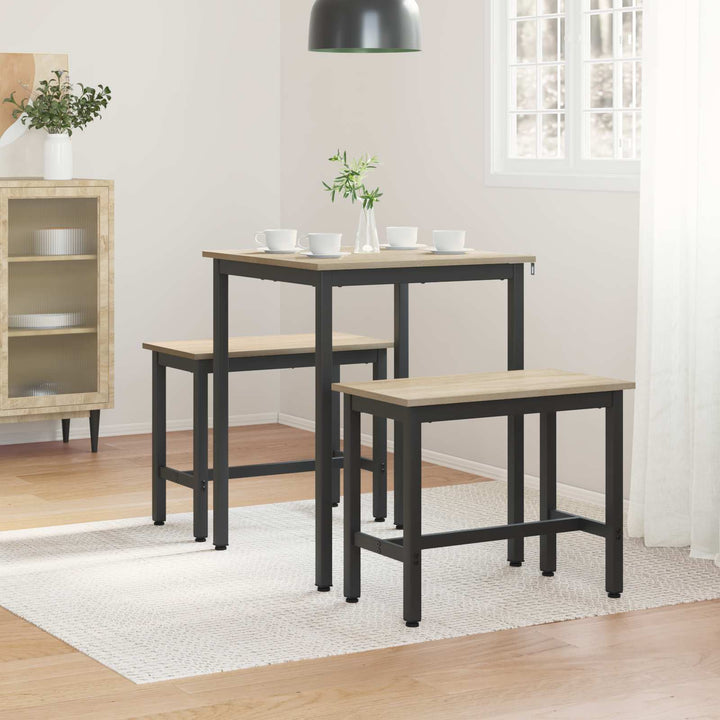 Spiseborde 60 x 60 x 75 cm Konstrueret træ Sonoma-eg Firkantet