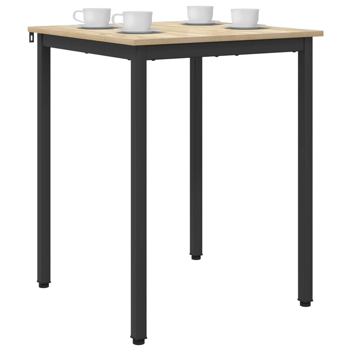 Spiseborde 60 x 60 x 75 cm Konstrueret træ Sonoma-eg Firkantet