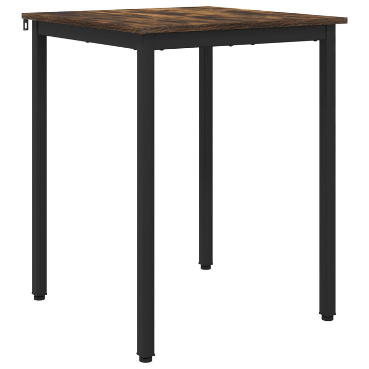 Spiseborde 60 x 60 x 75 cm Konstrueret træ Røget eg Firkantet