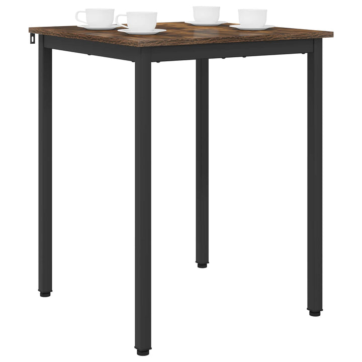 Spiseborde 60 x 60 x 75 cm Konstrueret træ Røget eg Firkantet