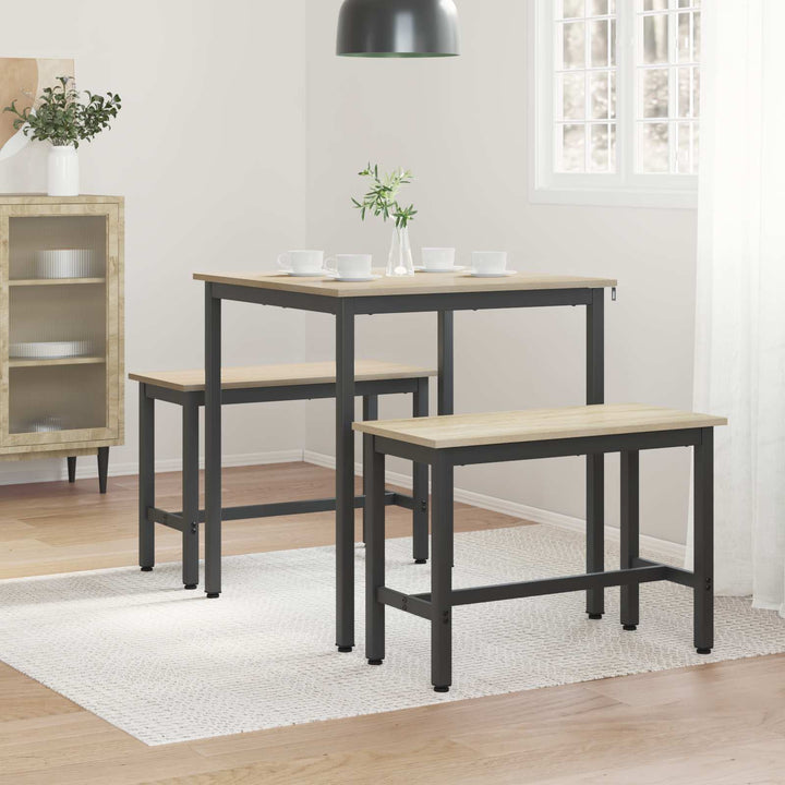 Spiseborde 70 x 70 x 75 cm Konstrueret træ Sonoma-eg Firkantet