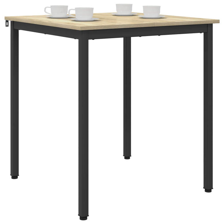 Spiseborde 70 x 70 x 75 cm Konstrueret træ Sonoma-eg Firkantet