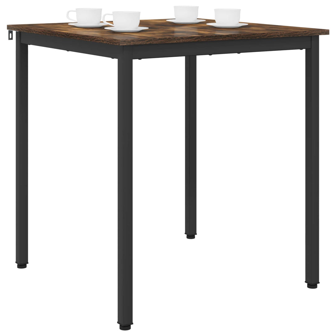 Spiseborde 70 x 70 x 75 cm Konstrueret træ Røget eg Firkantet