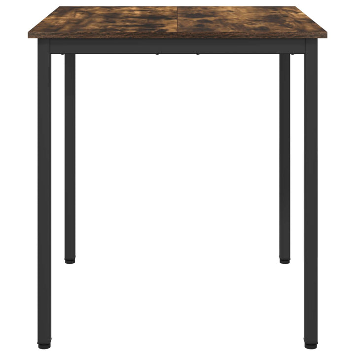Spiseborde 70 x 70 x 75 cm Konstrueret træ Røget eg Firkantet