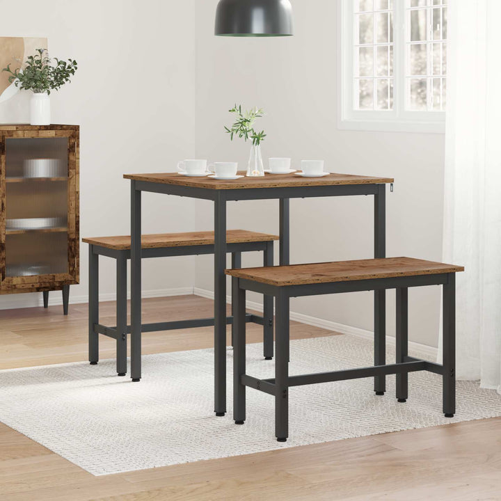 Spiseborde 70 x 70 x 75 cm Konstrueret træ Egetræ Firkantet