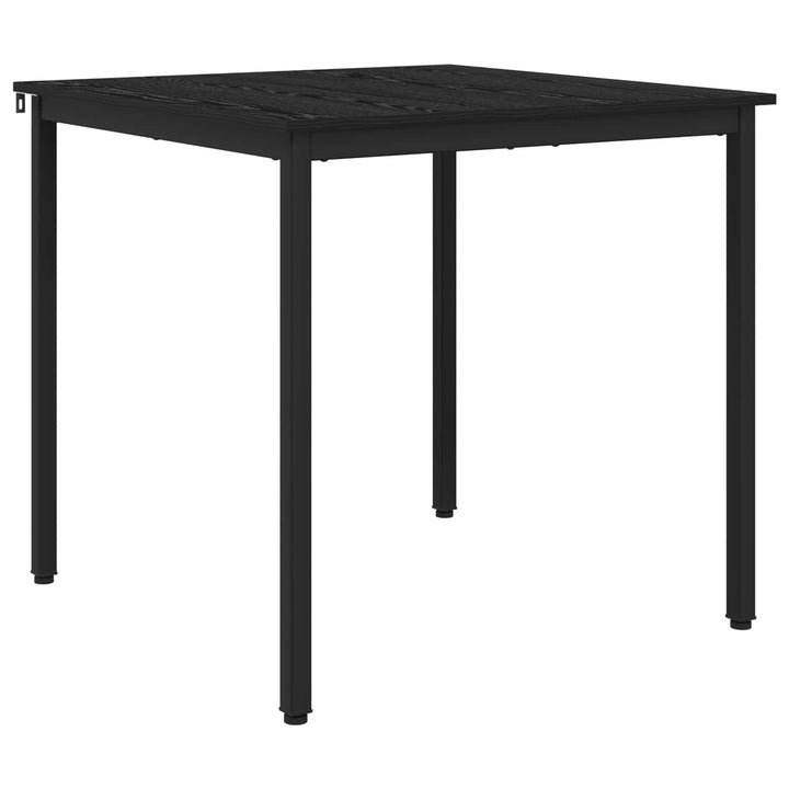 Spiseborde 80 x 80 x 75 cm Konstrueret træ Sort eg Firkantet