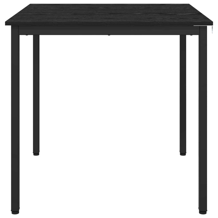 Spiseborde 80 x 80 x 75 cm Konstrueret træ Sort eg Firkantet