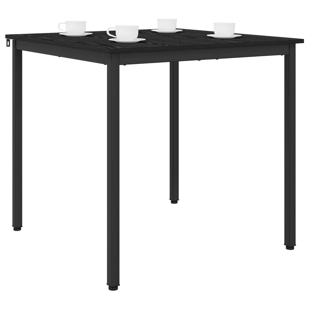 Spiseborde 80 x 80 x 75 cm Konstrueret træ Sort eg Firkantet