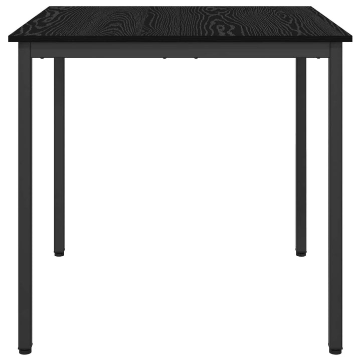 Spiseborde 80 x 80 x 75 cm Konstrueret træ Sort eg Firkantet