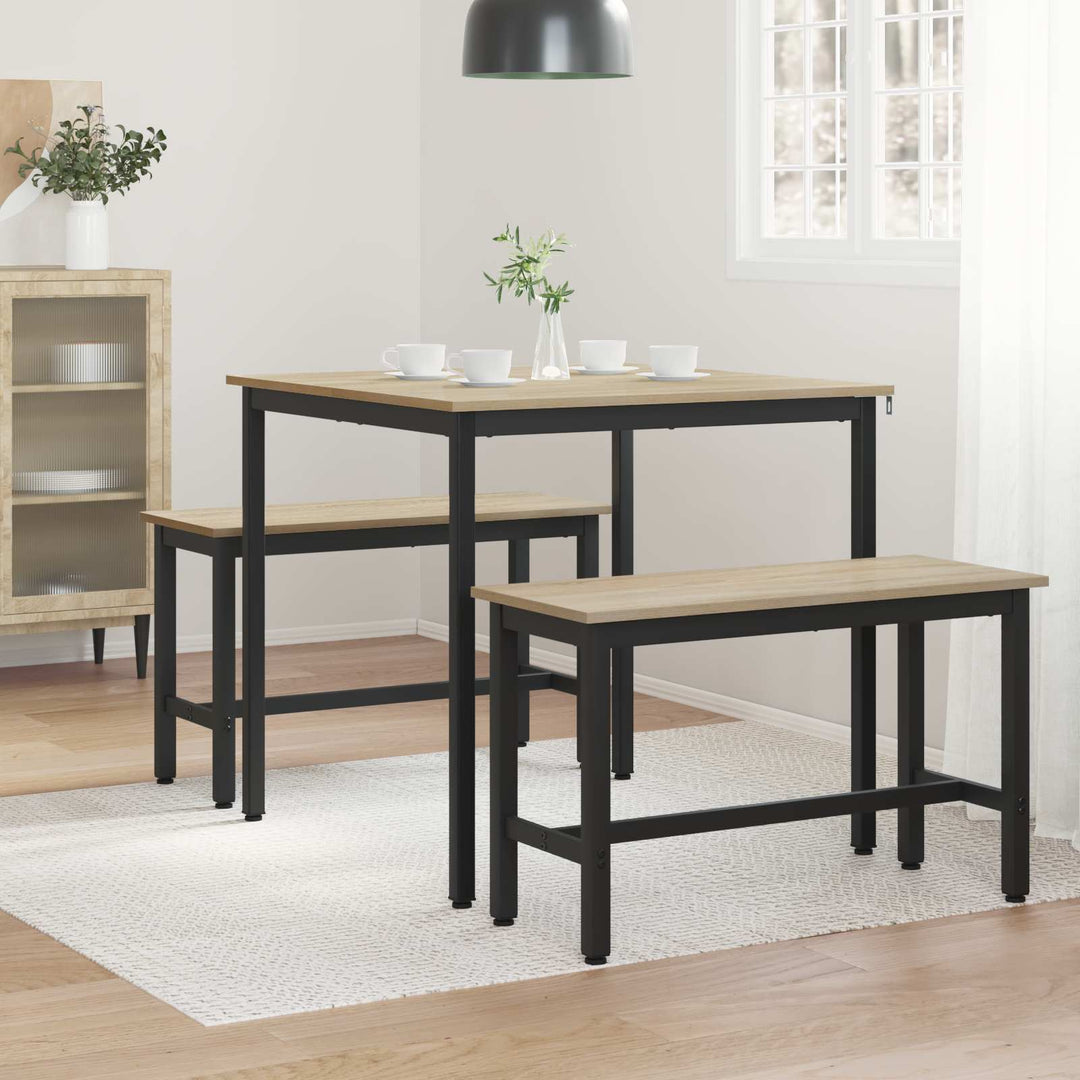 Spiseborde 80 x 80 x 75 cm Konstrueret træ Sonoma-eg Firkantet