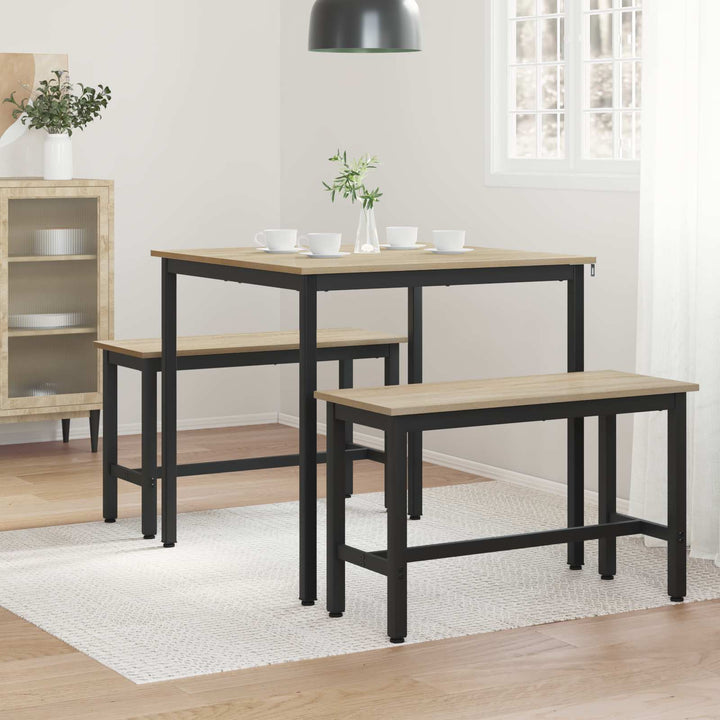 Spiseborde 80 x 80 x 75 cm Konstrueret træ Sonoma-eg Firkantet