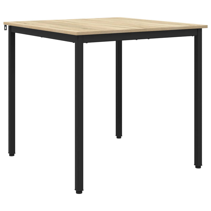 Spiseborde 80 x 80 x 75 cm Konstrueret træ Sonoma-eg Firkantet