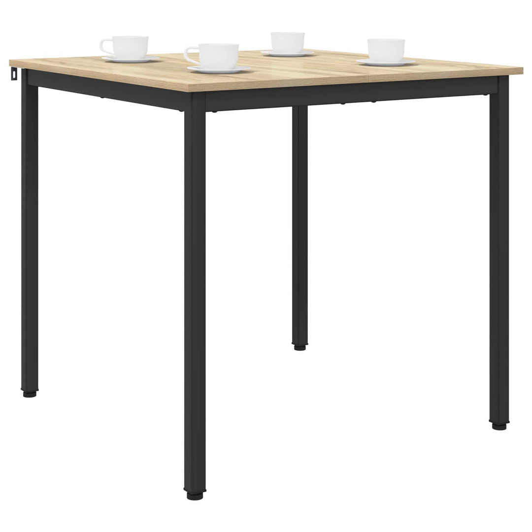 Spiseborde 80 x 80 x 75 cm Konstrueret træ Sonoma-eg Firkantet