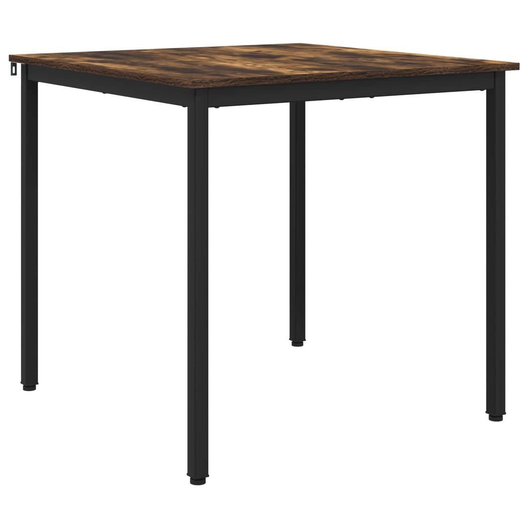 Spiseborde 80 x 80 x 75 cm Konstrueret træ Røget eg Firkantet