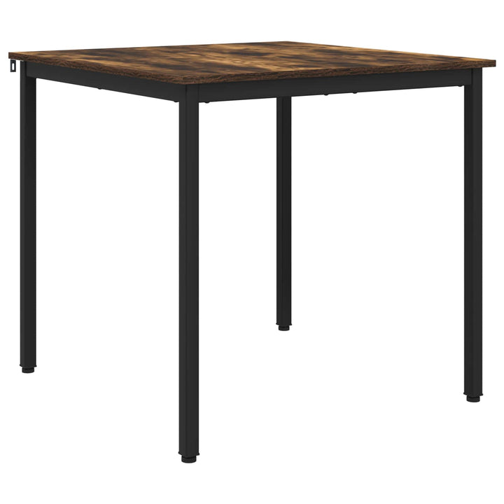Spiseborde 80 x 80 x 75 cm Konstrueret træ Røget eg Firkantet