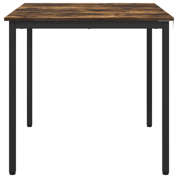 Spiseborde 80 x 80 x 75 cm Konstrueret træ Røget eg Firkantet