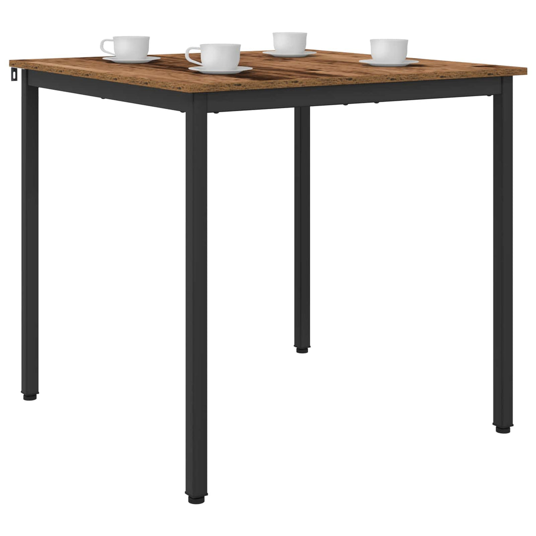 Spiseborde 80 x 80 x 75 cm Konstrueret træ Egetræ Firkantet