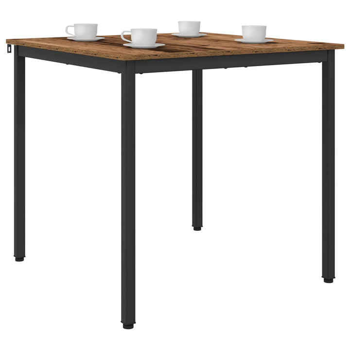 Spiseborde 80 x 80 x 75 cm Konstrueret træ Egetræ Firkantet