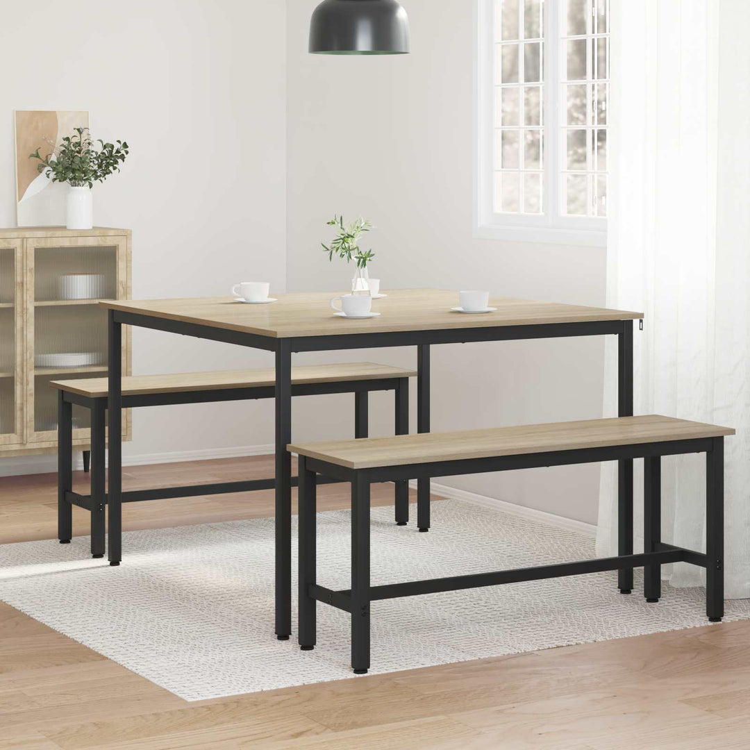 Spiseborde 110 x 110 x 75 cm METAL Rektangulær
