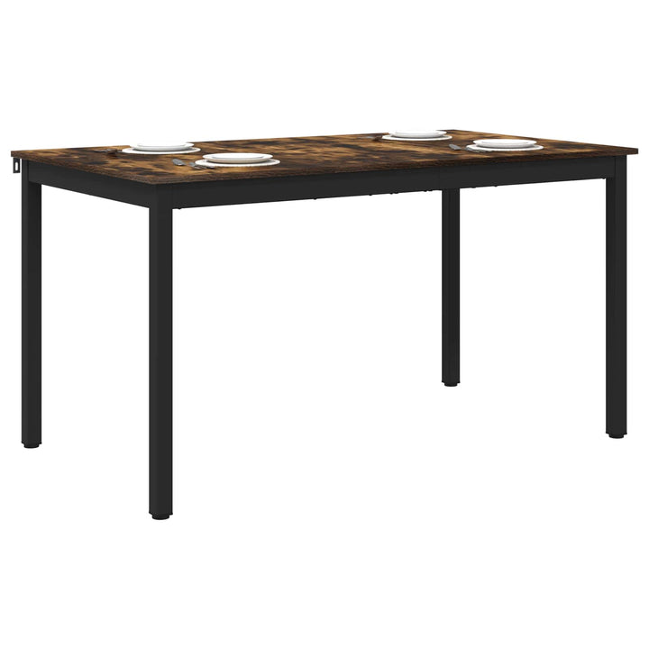 Spiseborde 140 x 80 x 75 cm METAL Rektangulær