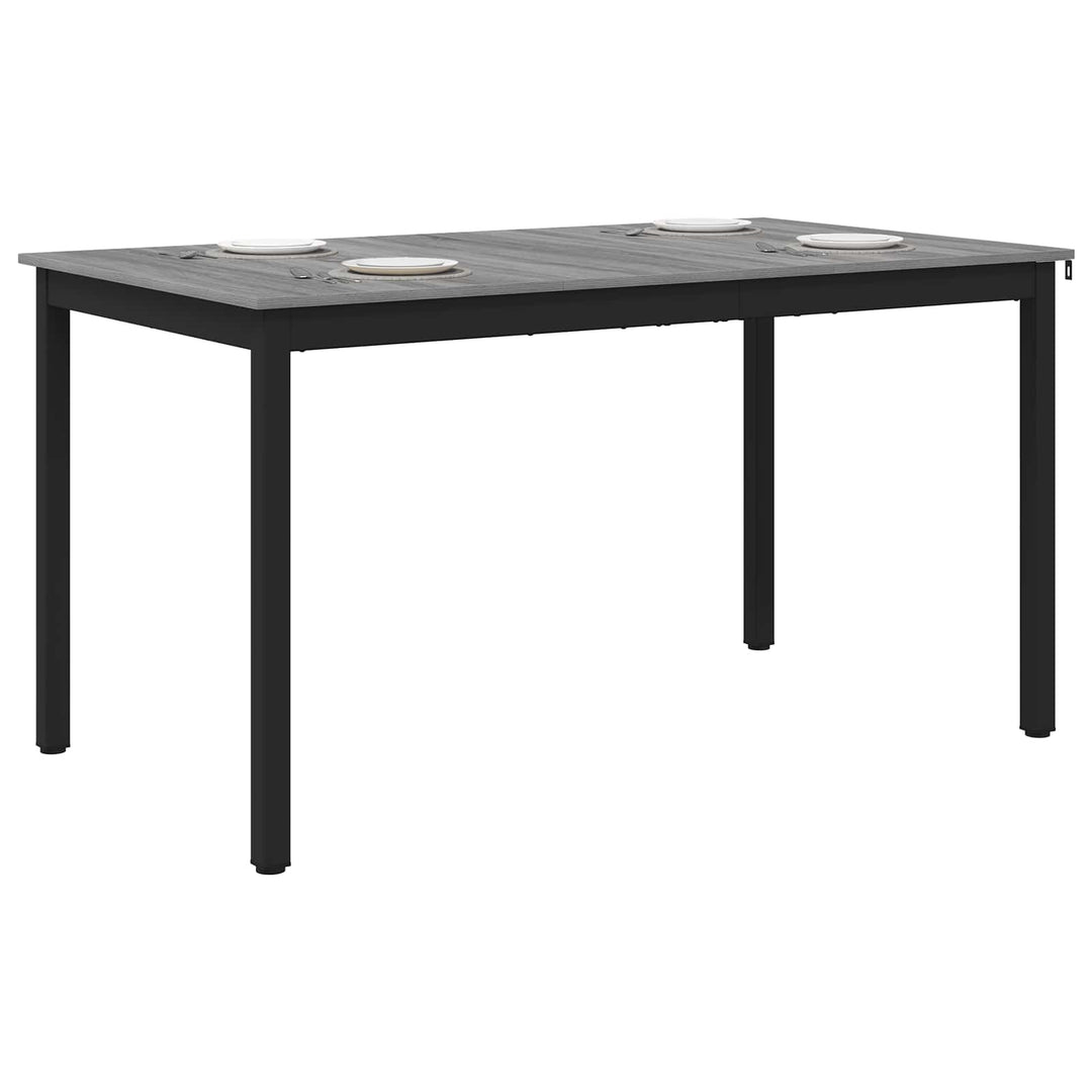 Spiseborde 140 x 80 x 75 cm METAL Rektangulær