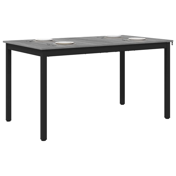 Spiseborde 140 x 80 x 75 cm METAL Rektangulær