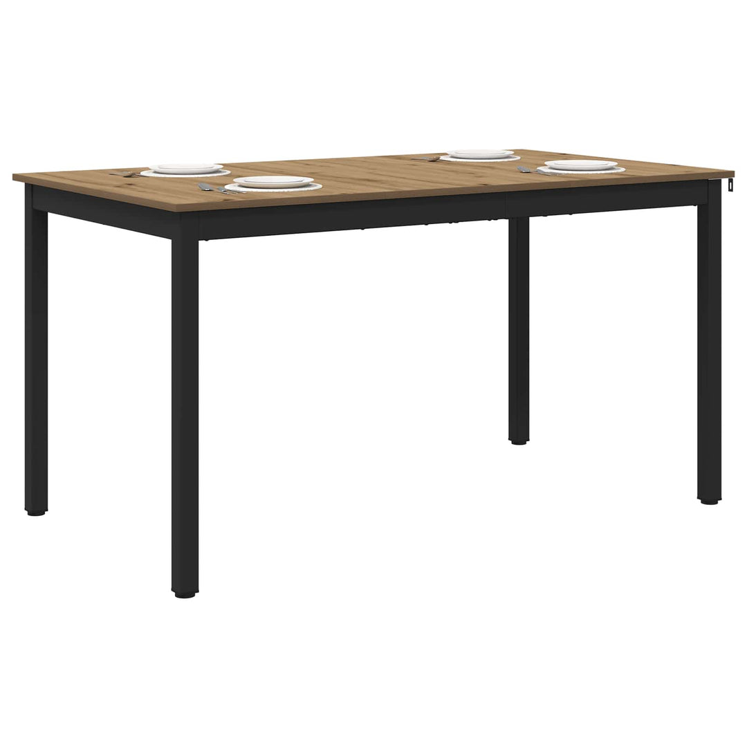 Spiseborde 140 x 80 x 75 cm METAL Rektangulær