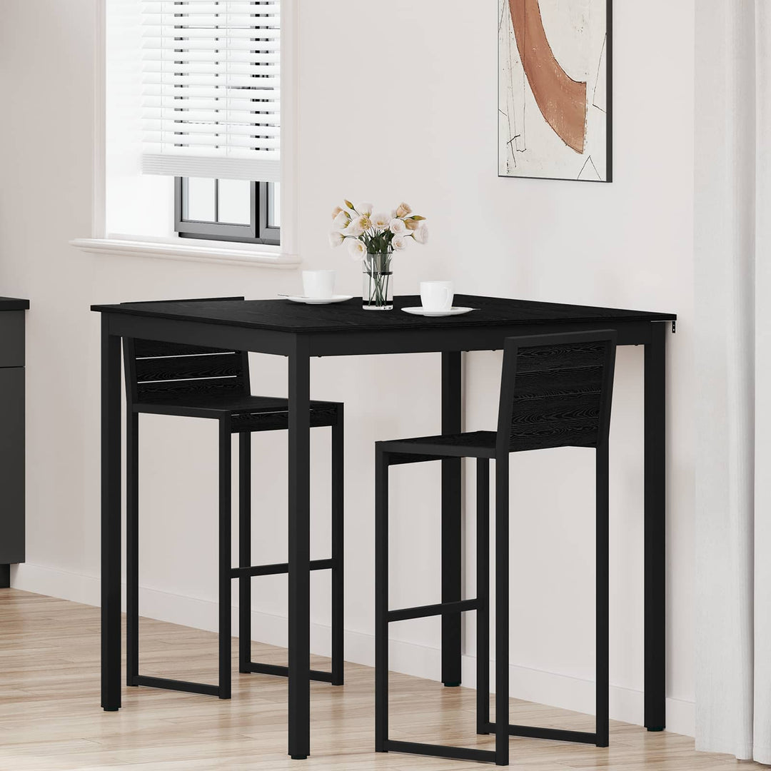 Stående Barbord Konstrueret træ Firkantet