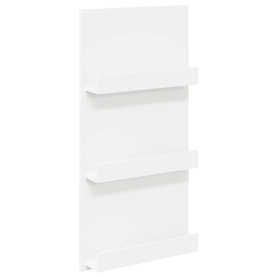 Magasin Rack med hylde Hvid 51 x 11 x 102 cm Konstrueret træ