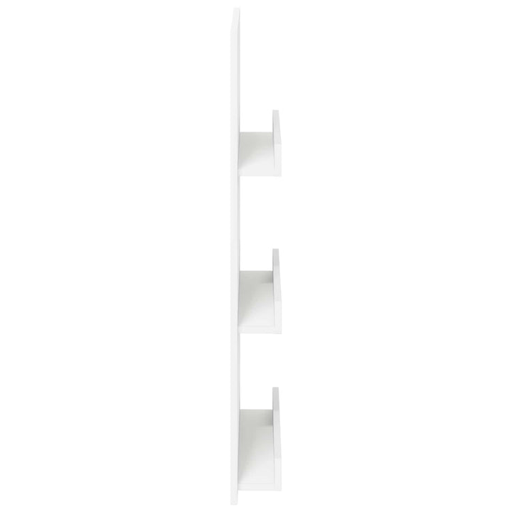Magasin Rack med hylde Hvid 51 x 11 x 102 cm Konstrueret træ