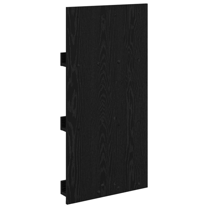 Magasin Rack med hylde Sort eg 51 x 11 x 102 cm Konstrueret træ