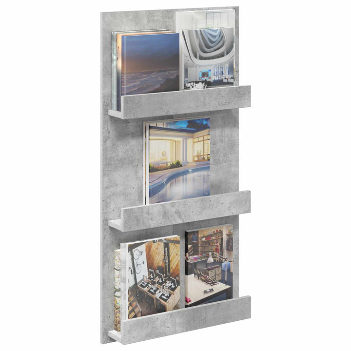 Magasin Rack Beton Grå 51 x 11 x 102 cm Konstrueret træ