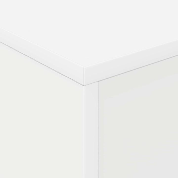 Magasin Rack med hylde Hvid 70 x 41 x 156 cm Konstrueret træ
