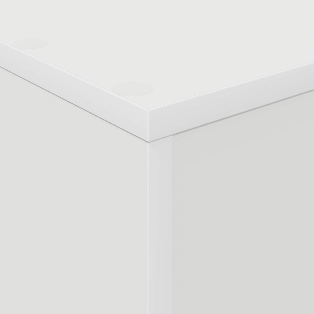 Magasin Rack med hylde Hvid 70 x 41 x 126 cm Konstrueret træ