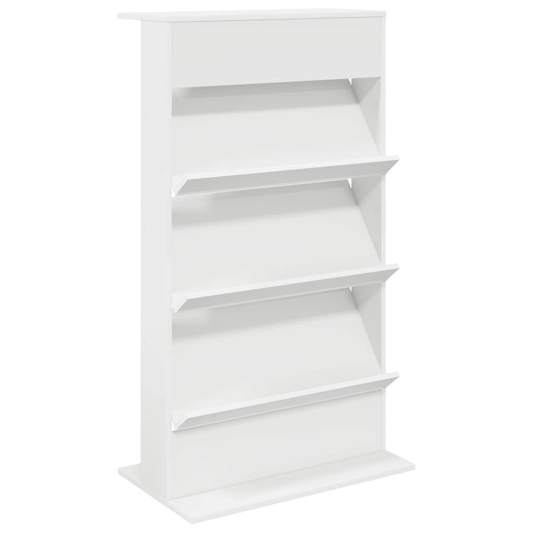 Magasin Rack med hylde Hvid 70 x 41 x 126 cm Konstrueret træ