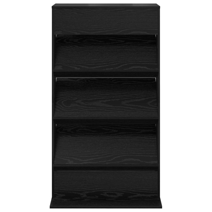 Magasin Rack med hylde Sort eg 70 x 41 x 126 cm Konstrueret træ