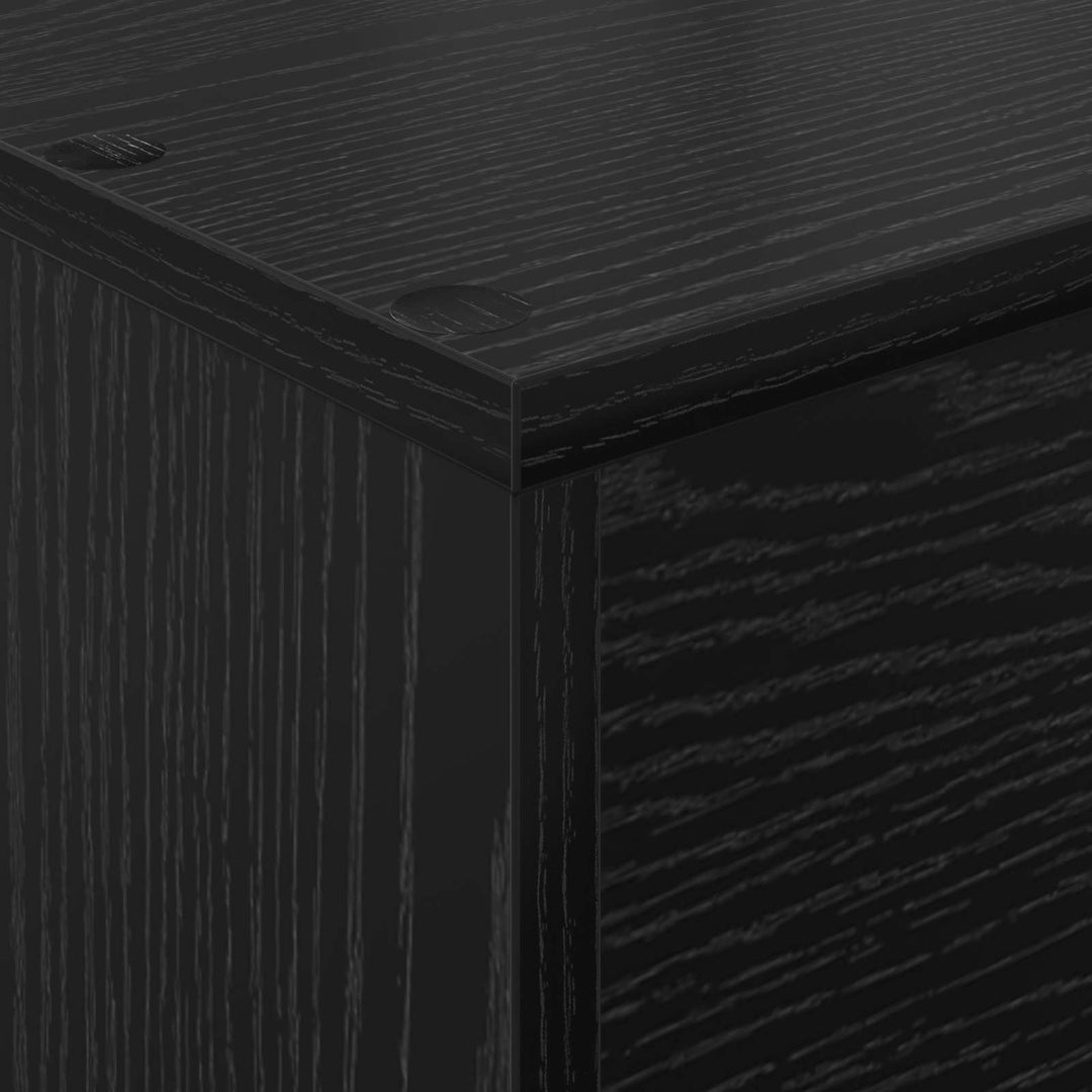 Magasin Rack med hylde Sort eg 70 x 41 x 96 cm Konstrueret træ