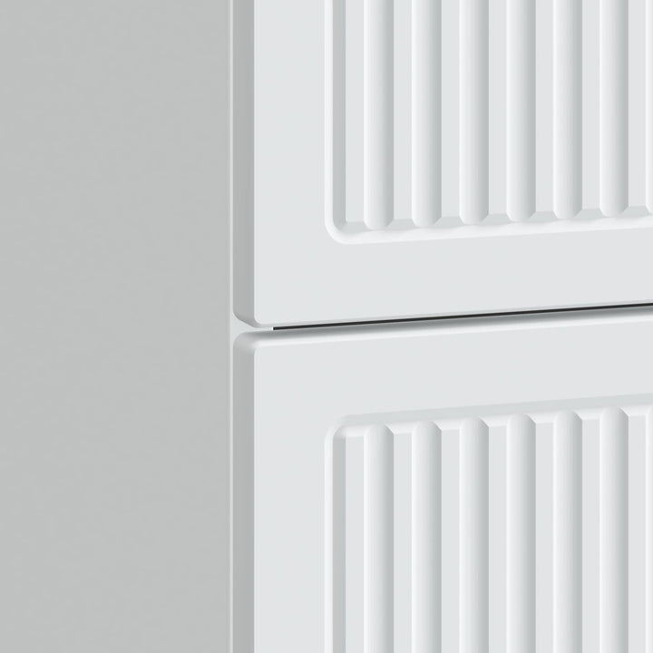 Natskab 2 pcs Hvid 43 x 34,5 x 47,5 cm Konstrueret træ