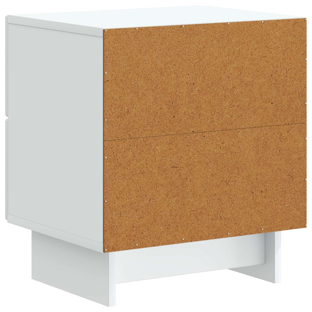 Natskab 2 pcs Hvid 43 x 34,5 x 47,5 cm Konstrueret træ