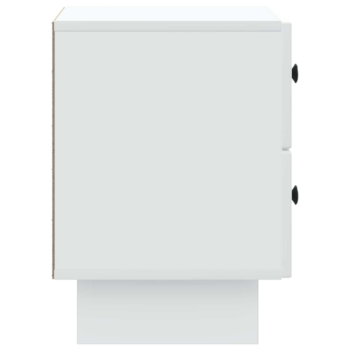 Natskab 2 pcs Hvid 43 x 34,5 x 47,5 cm Konstrueret træ