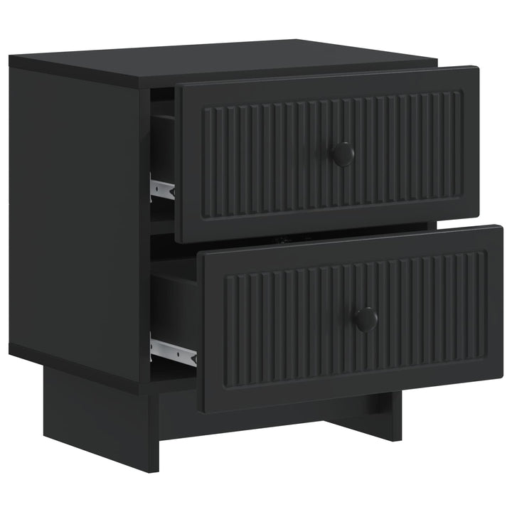 Natskab med skuffe Sort 43 x 34,5 x 47,5 cm Konstrueret træ