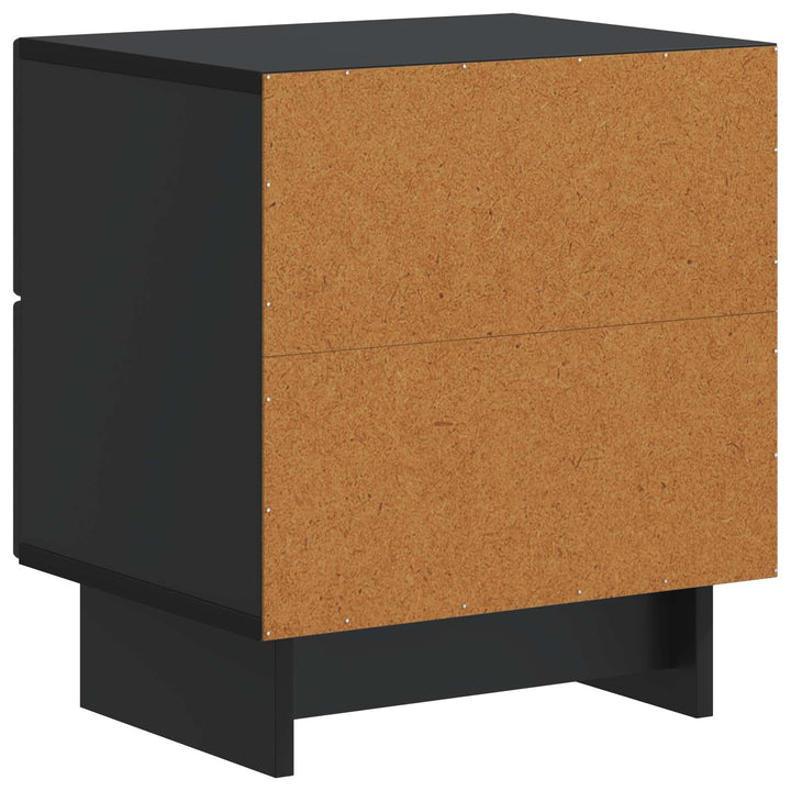 Natskab med skuffe Sort 43 x 34,5 x 47,5 cm Konstrueret træ