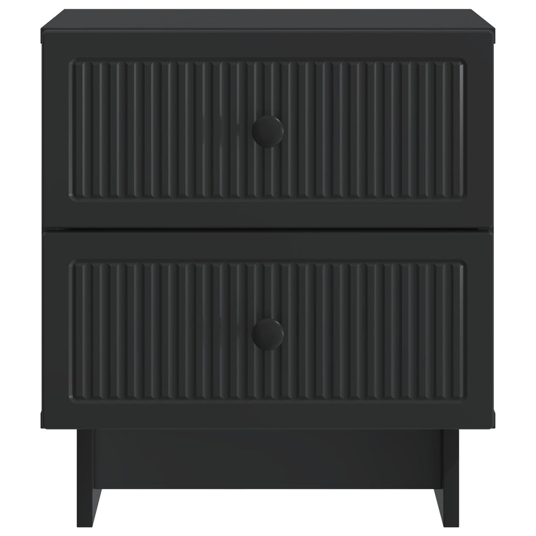 Natskab med skuffe Sort 43 x 34,5 x 47,5 cm Konstrueret træ