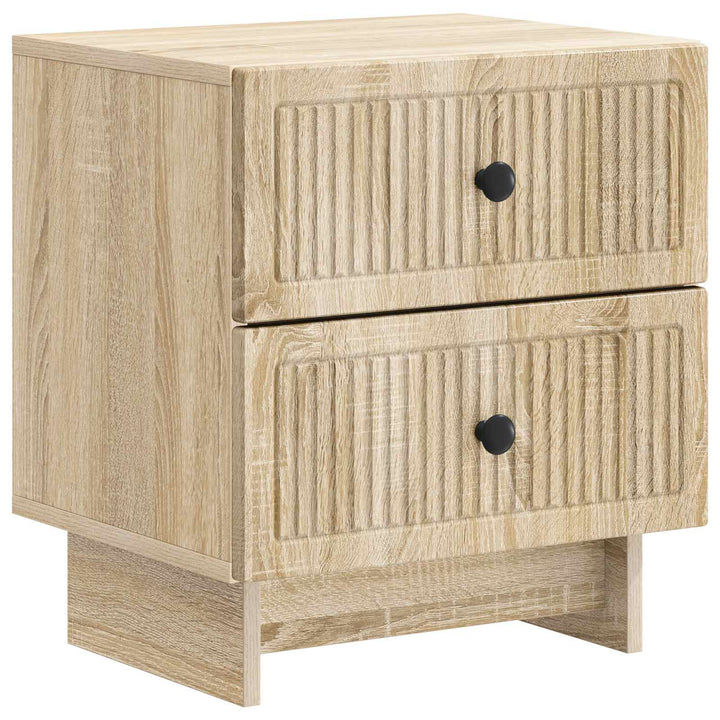 Natskab 2 stk. Sonoma-eg 43 x 34,5 x 47,5 cm Konstrueret træ