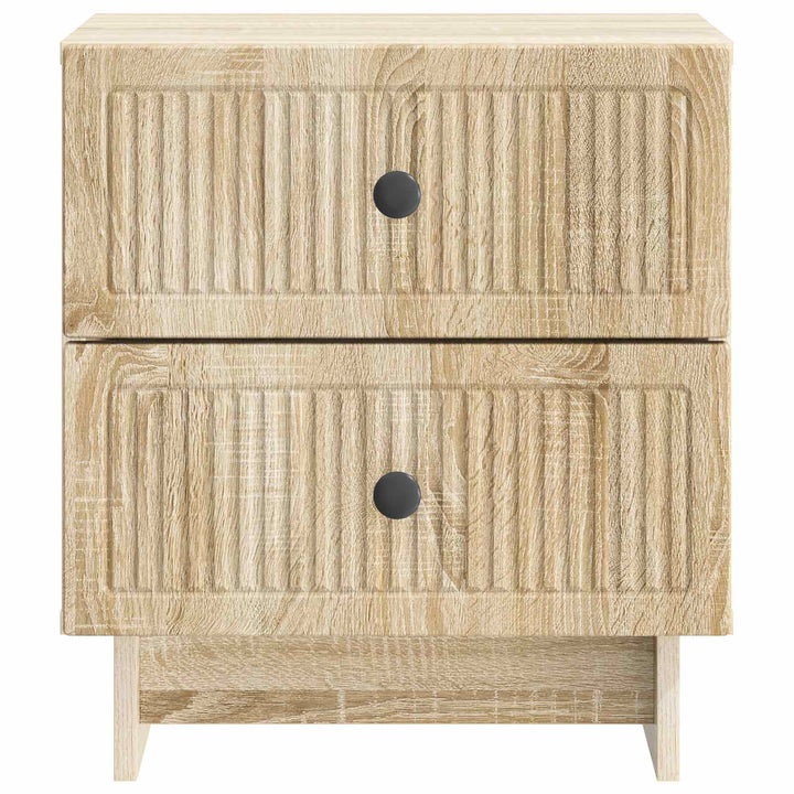 Natskab 2 stk. Sonoma-eg 43 x 34,5 x 47,5 cm Konstrueret træ