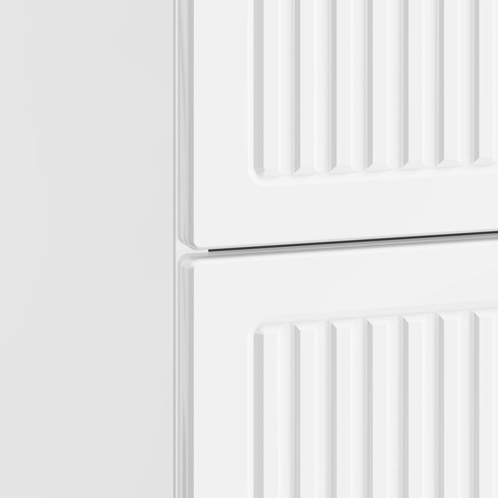 Natskab 2 pcs Hvid højglans 43 x 34,5 x 47,5 cm Konstrueret træ