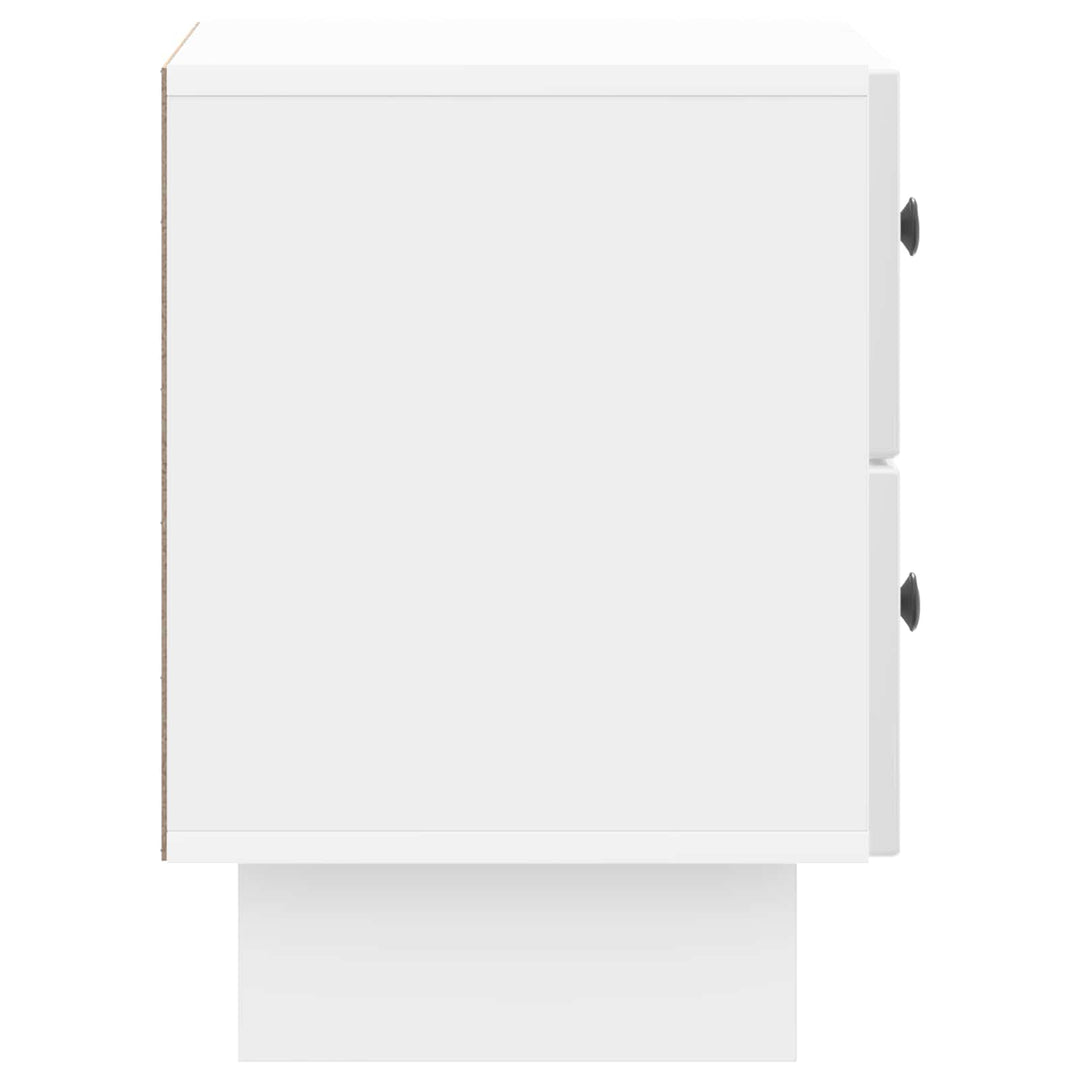 Natskab 2 pcs Hvid højglans 43 x 34,5 x 47,5 cm Konstrueret træ