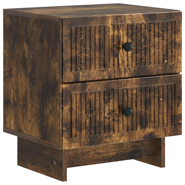 Natskab med skuffe Røget eg 43 x 34,5 x 47,5 cm Konstrueret træ